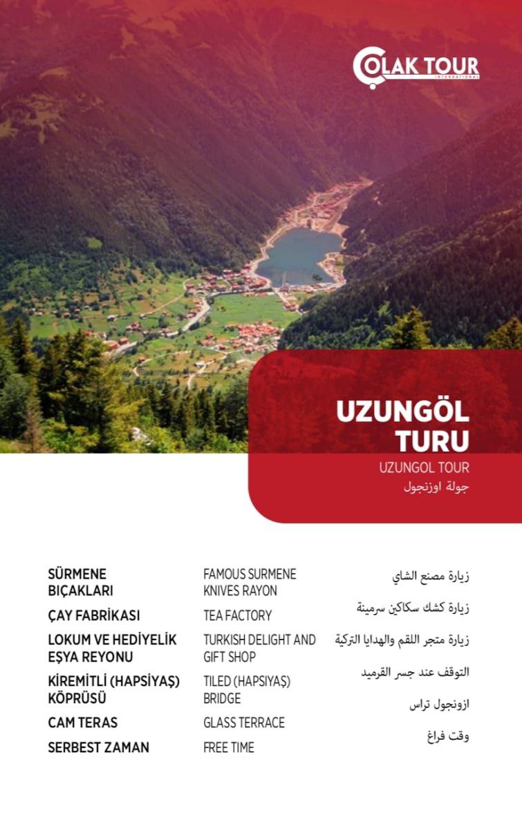 Çolak Tour ile Uzungöl Turu